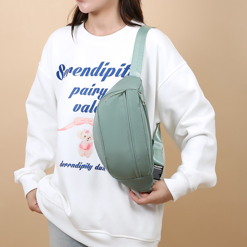 Nuevo bolso de pecho de moda transfronterizo de gran capacidad bolso de ocio de estudiantes portátil bolso de cintura simple