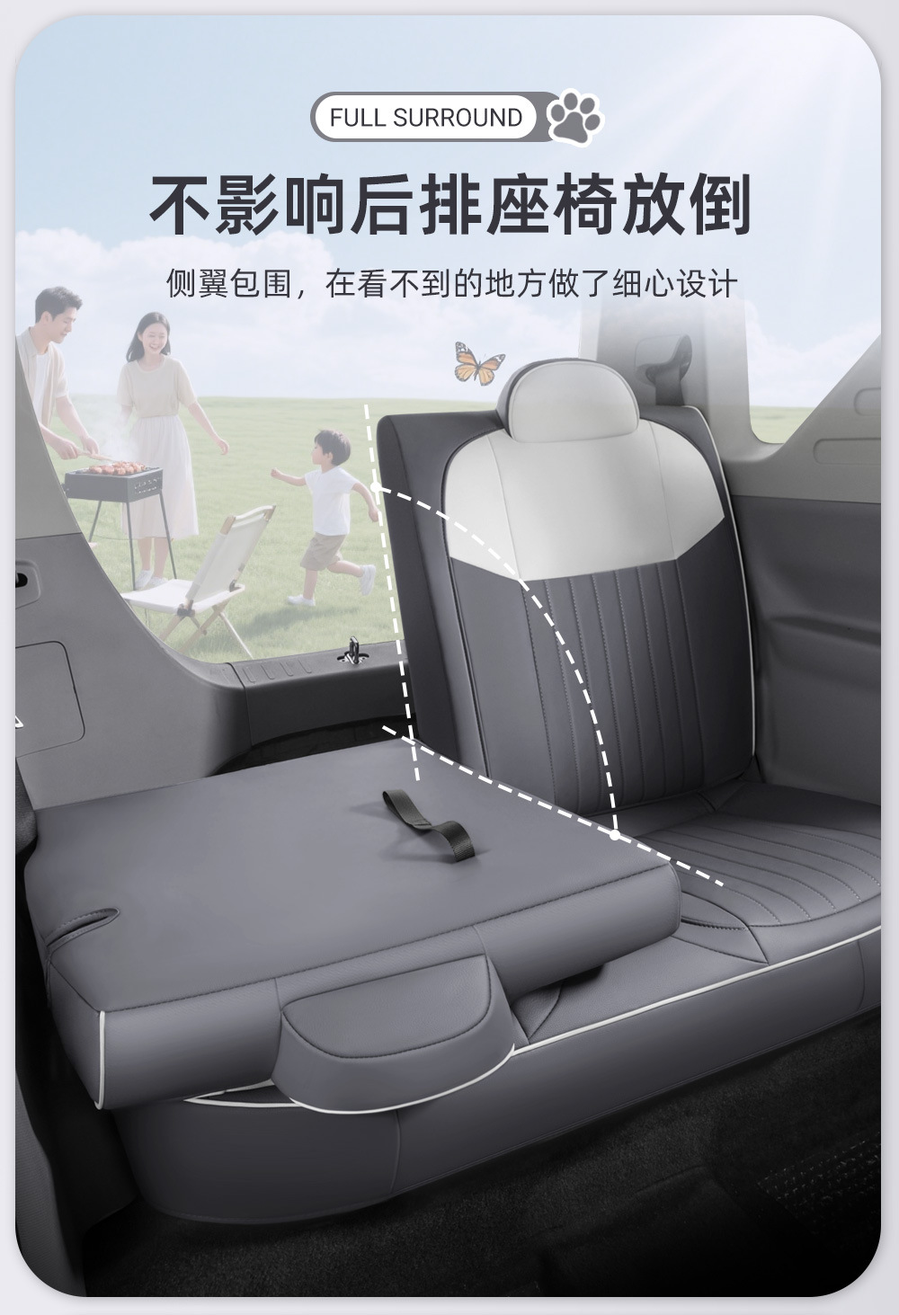Specially Designed for Geely Panda Mini Seat Covers, Full Coverage Car Seat Covers, Karting Yuanqi Bear Rider Seat Cushions Wholesale