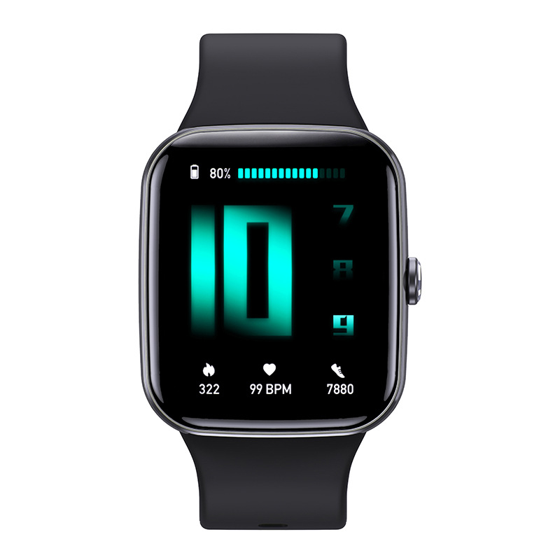 Q32 Heart Rate Blood Pressure Blood Oxygen Sleep Music Multi-Sport Female Cycle Waterproof Bluetooth Call Smart Watch