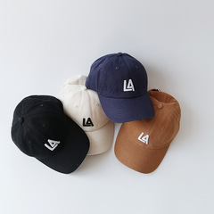 Autumn South Children's Hat Spring and Autumn Korean Version Letter Trendy Boy and Girl Children Solid Color Hip-Hop Duckbill Cap Baseball Cap Wholesale