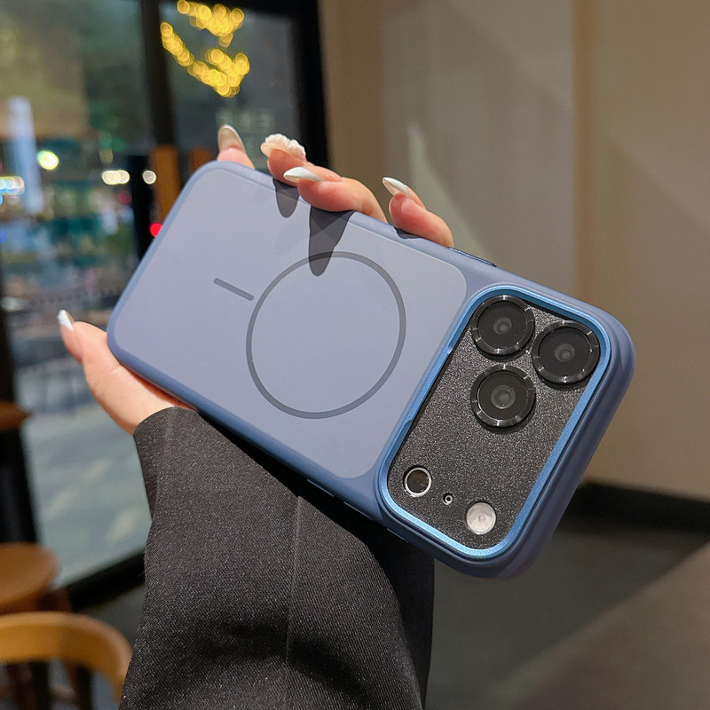 Skin-Feel Matte Full-Cover Magnetic Phone Case Suitable for iPhone 17 Pro Max with Lens Film, Apple 16 Protective Case Skin-Feel Matte Full-Cover Magnetic Phone Case Suitable for iPhone 17 Pro Max with Lens Film, Apple 16 Protective Case