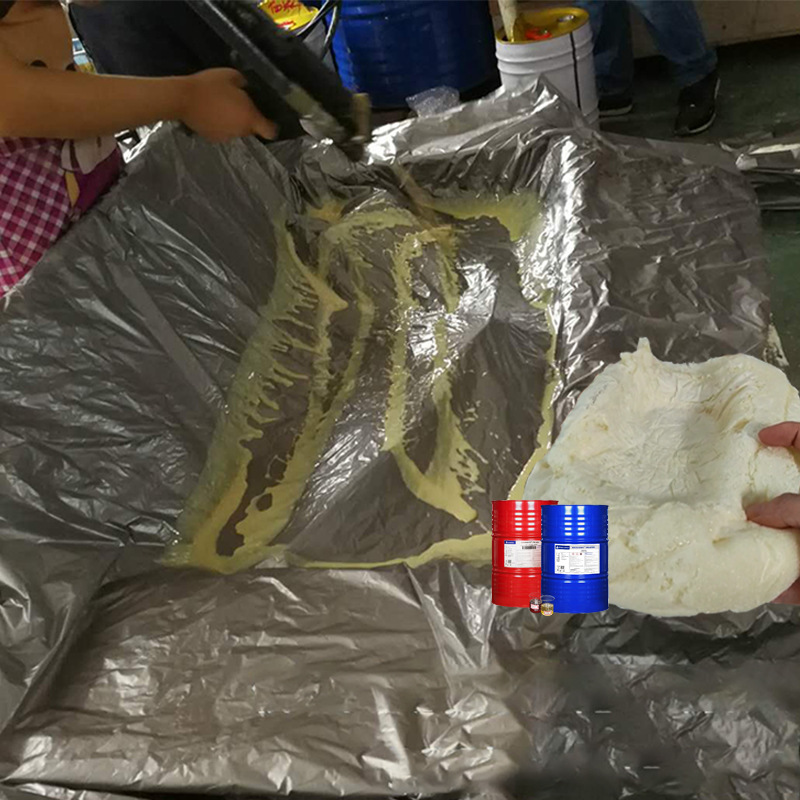 填充发泡胶陶瓷贵重异形物品密度可调填充发泡剂包装聚氨酯黑白料