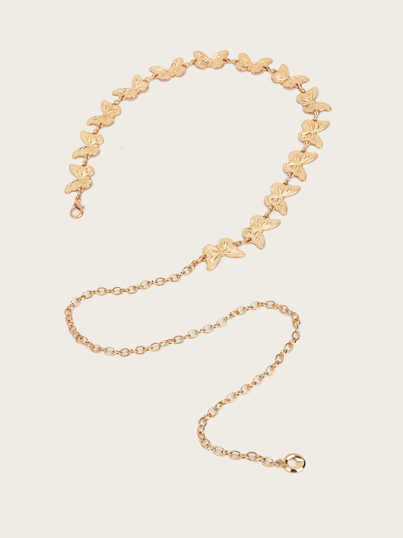 90g Weight Waist Chain Classification 1 Piece Quantity Casual, Daily, Shopping Occasion Metal Material Butterfly Pattern Women's Gender IG Style Style Gold, Silver Color Wholesale Jewelry IG Style Butterfly Metal Waist Chain 6