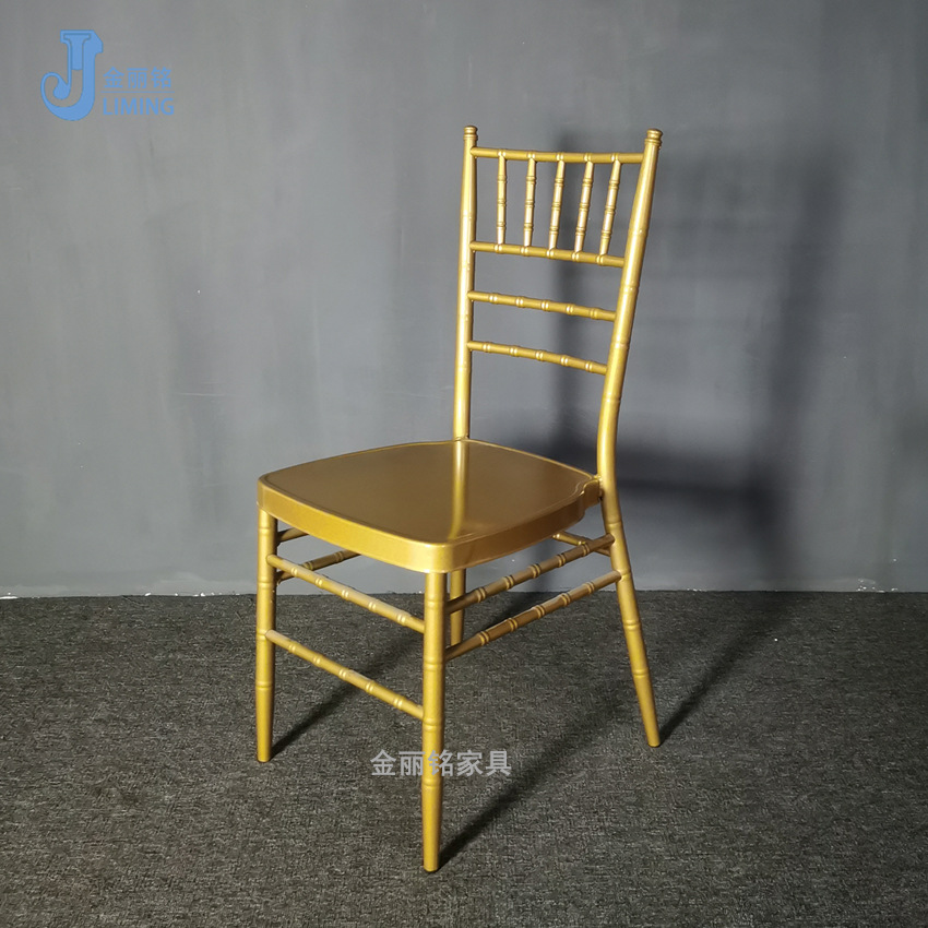 Jinliming fábrica de muebles al por mayor de metal Silla de bambú Silla de hotel Silla de banquete interior al aire libre silla de la boda Europea