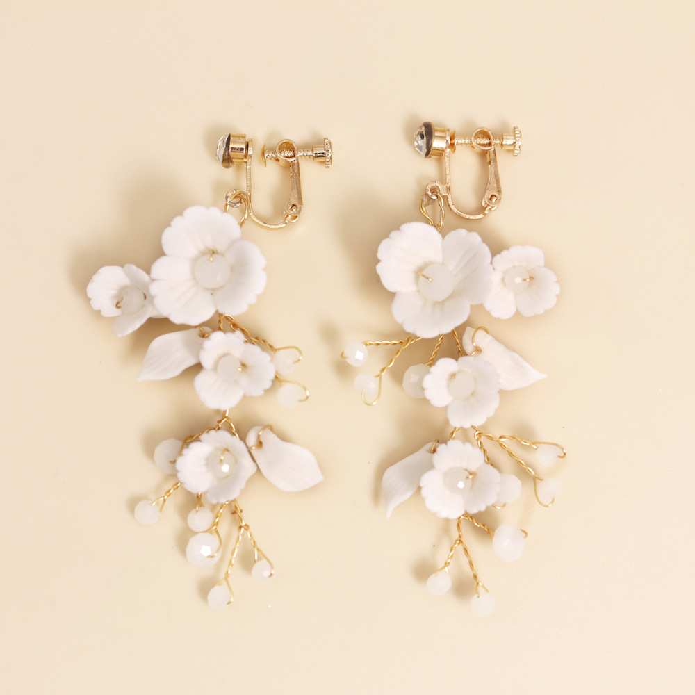 Title 2, Orecchini da sposa fatti a mano in ceramica con...