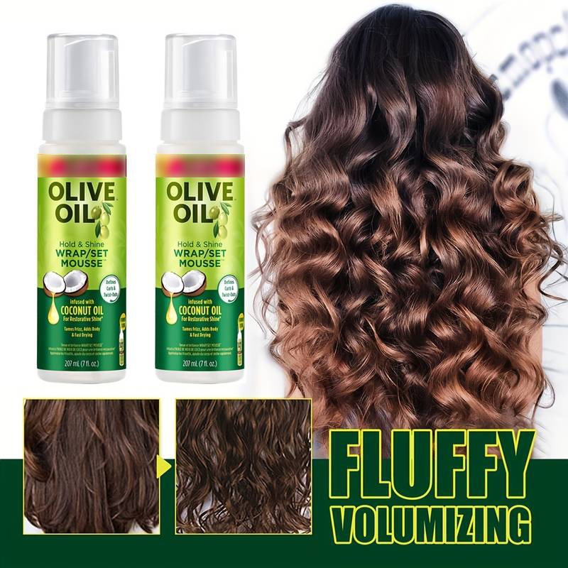 Mousse de estilo transfronterizo Olive Oil ORS Shaping spray para el cabello mousse de espuma de goma seca esponjosa image 6