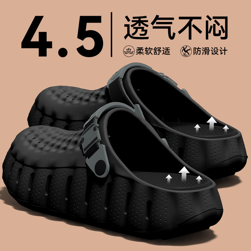 Men's Croc Shoes 2026 New Model Outdoor Soft Sole Comfortable Summer Thick Sole Non-Slip Beach Clog Sandals for Men Men's Croc Shoes 2026 New Model Outdoor Soft Sole Comfortable Summer Thick Sole Non-Slip Beach Clog Sandals for Men