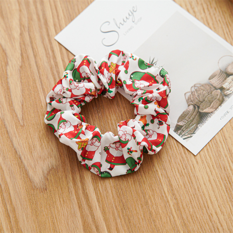 Romantic Santa Claus Cloth Handmade Hair Tie display picture 3
