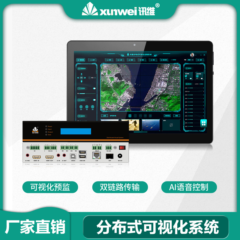 分布式可视化系统主机厂家讯维智能多媒体显控一体控制管理平台