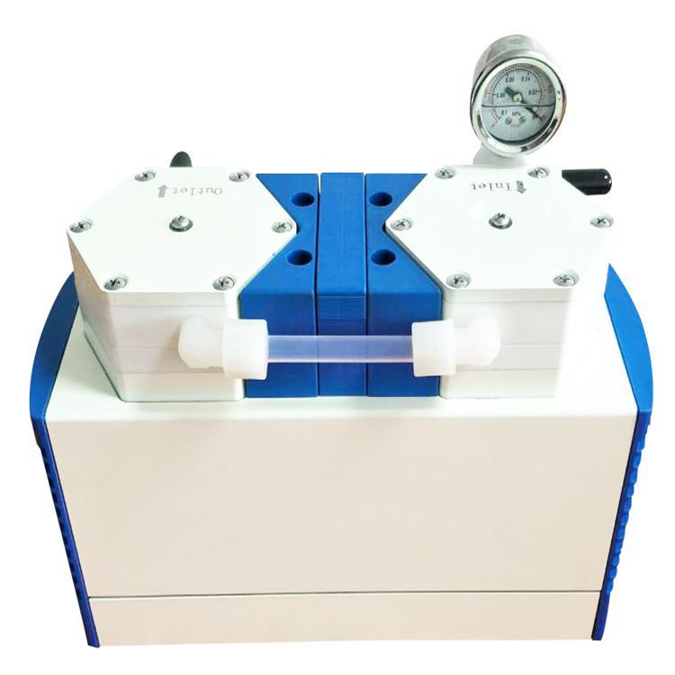 Bomba de vacío de diafragma neumática sin aceite de miniatura de succión de aire de presión positiva y negativa para laboratorio