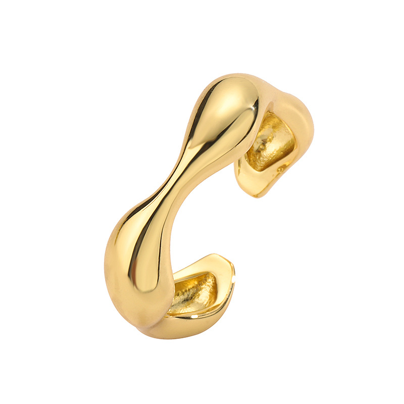 4g Weight Open Rings Classification Adjustable Ring Size 1 Piece Quantity Daily Occasion Copper Material Geometric, Solid Color, Knot Pattern Women's Gender Retro Style Copper Geometric Solid Color Knot Open Rings 1
