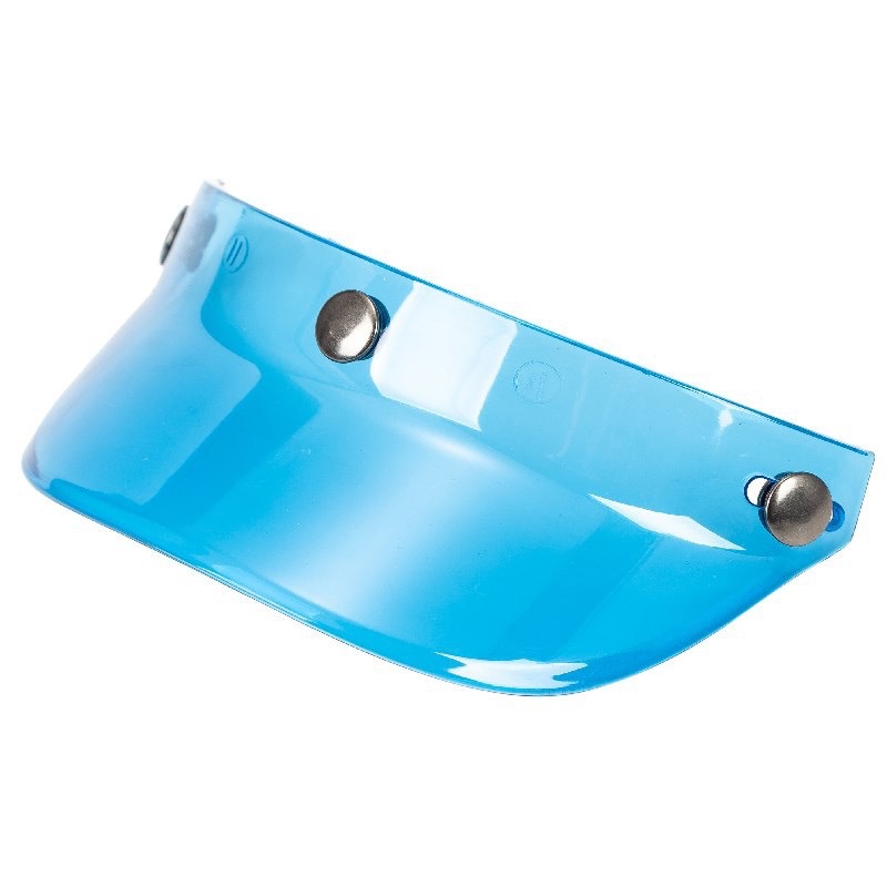 Retro Helmet Brim Visor 3/4 Helmet Brim Motorcycle Half Helmet with Three Buckles Universal Short Brim Sunshade