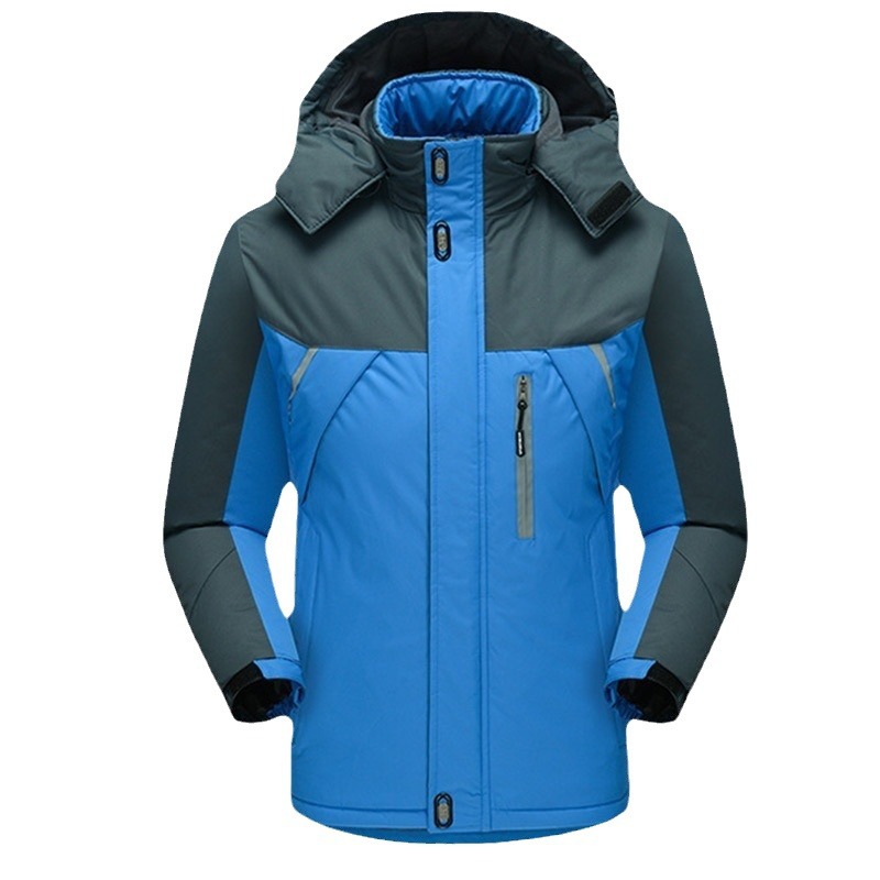 Spot venta al por mayor de ropa de algodón con capucha a prueba de frío, chaqueta cortavientos para exteriores, ropa de trabajo cálida, personalizable con impresión de logotipo