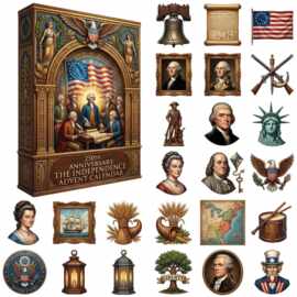 250周年独立日日历250th Anniversary Independence Day Calendar