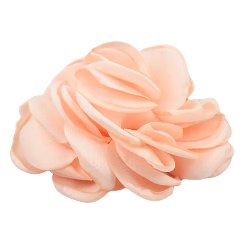 8cm satin burning edge flower bud 9cm satin baked edge rose corsage shoes bag skirt diy accessories accessories in stock