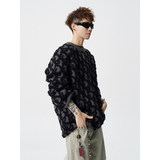 2026秋冬新款青少年宽松型长袖圆领针织衫运动风格透气厚款毛衣，男装针织衫/毛衣，星座614