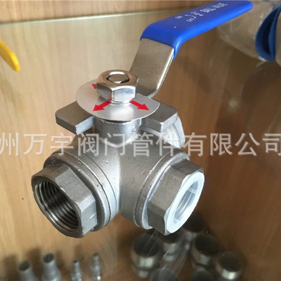 不锈钢阀门厂家主营 Q15三通T型不锈钢球阀 316三通球阀 手动球阀