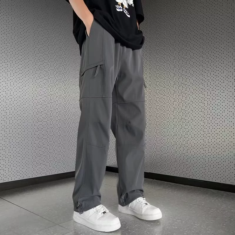Американские комбинезоны модный бренд мужской ретро прямой повседневный быстрый сушки vibe трос водонепроницаемые тонкие спортивные брюки