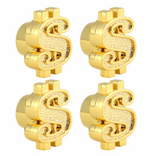 美元 五角星 轮胎改装轮胎饰品气门嘴帽 塑料电镀  气门盖