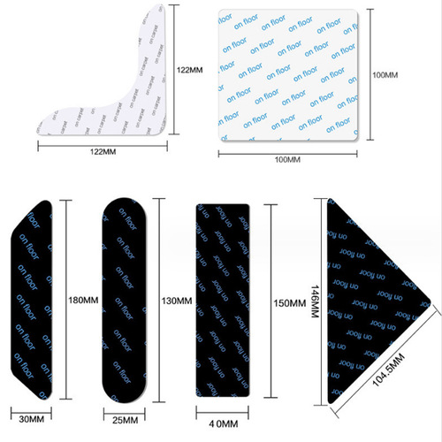 Cross-border high-viscosity anti-slip carpet mat PU washable adhesive mat trapezoidal triangular home bedroom anti-slip mat