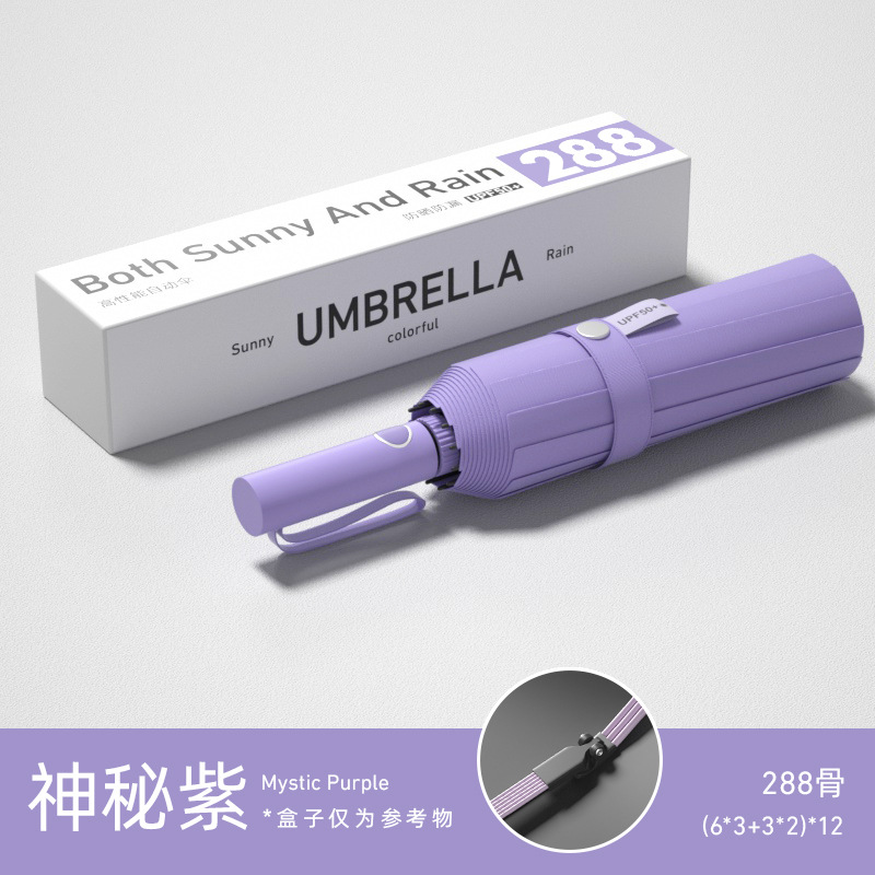 Paraguas personalizados paraguas plegables automáticos grandes para aumentar el refuerzo de paraguas solares para sol y lluvia paraguas al por mayor