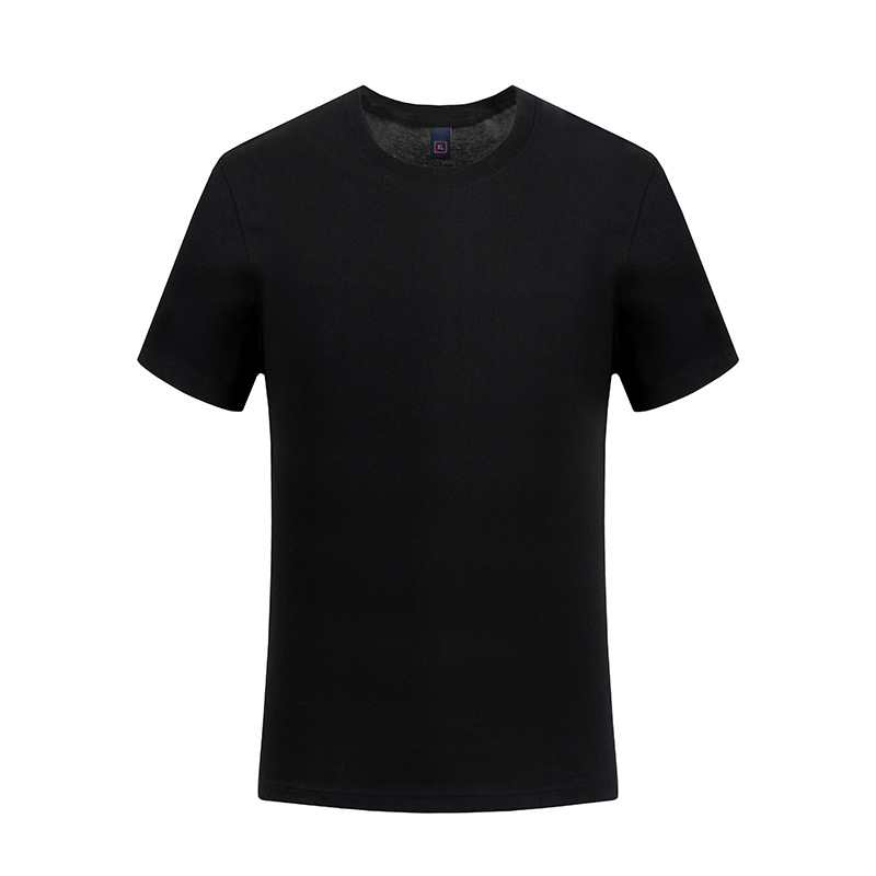 Spring/Summer Quick-Drying Short-Sleeve T-Shirt, Unisex, 190g, Crew Neck, Solid Color, Thin Cotton, Logo Available