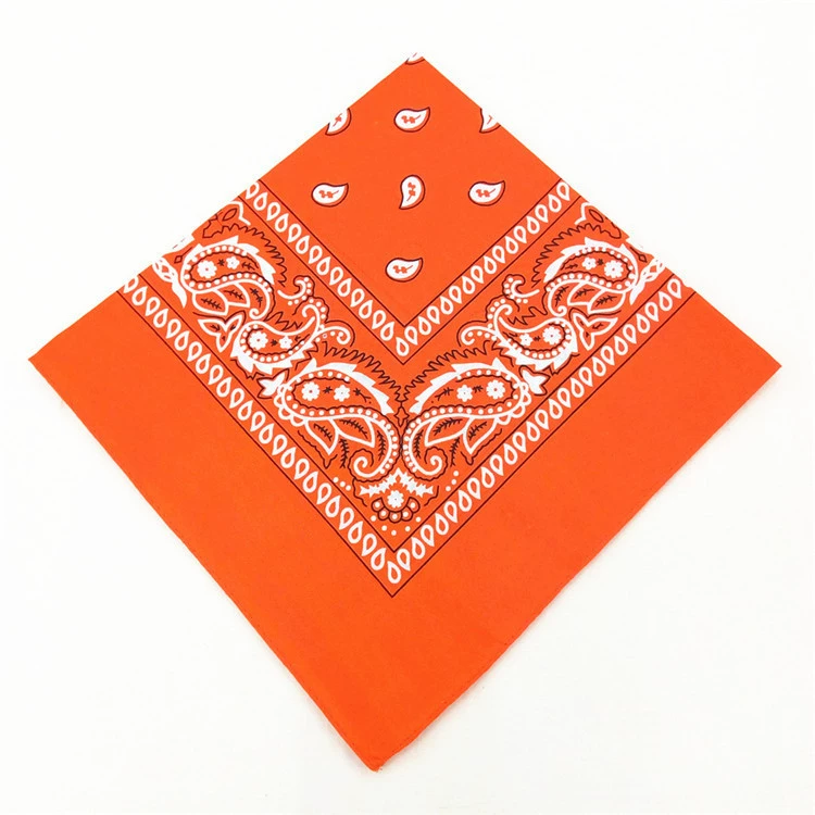 Headscarf, polyester 55 cm, paisley vortex print, one size (multi-color)