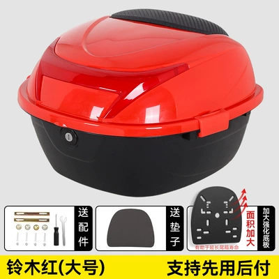 Motorcycle trunk, Storage Trunk - suzuki-red-large-size-comes-with-installation-accessories-large-base-plate