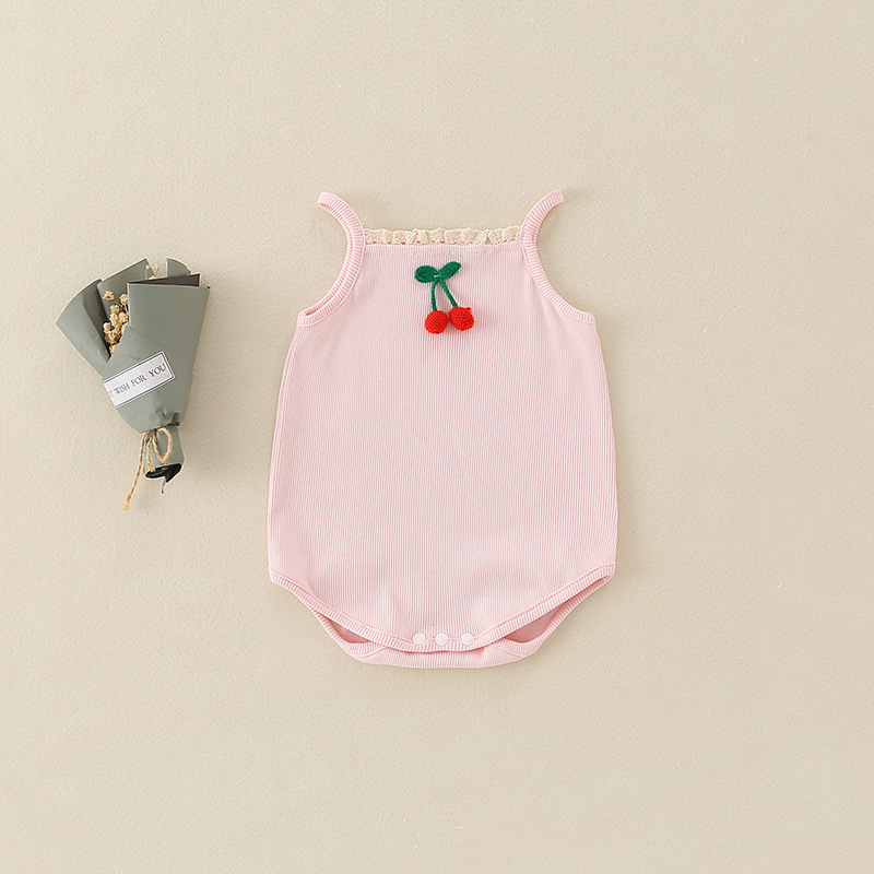 2025 Summer New Baby Clothes Girl's Wrap Fat Clothes Baby Girl's Cute Sling Summer Thin Climbing Clothes