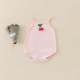 2025夏季新款婴儿衣服女孩包屁衣女宝宝可爱吊带哈衣夏季薄款爬服