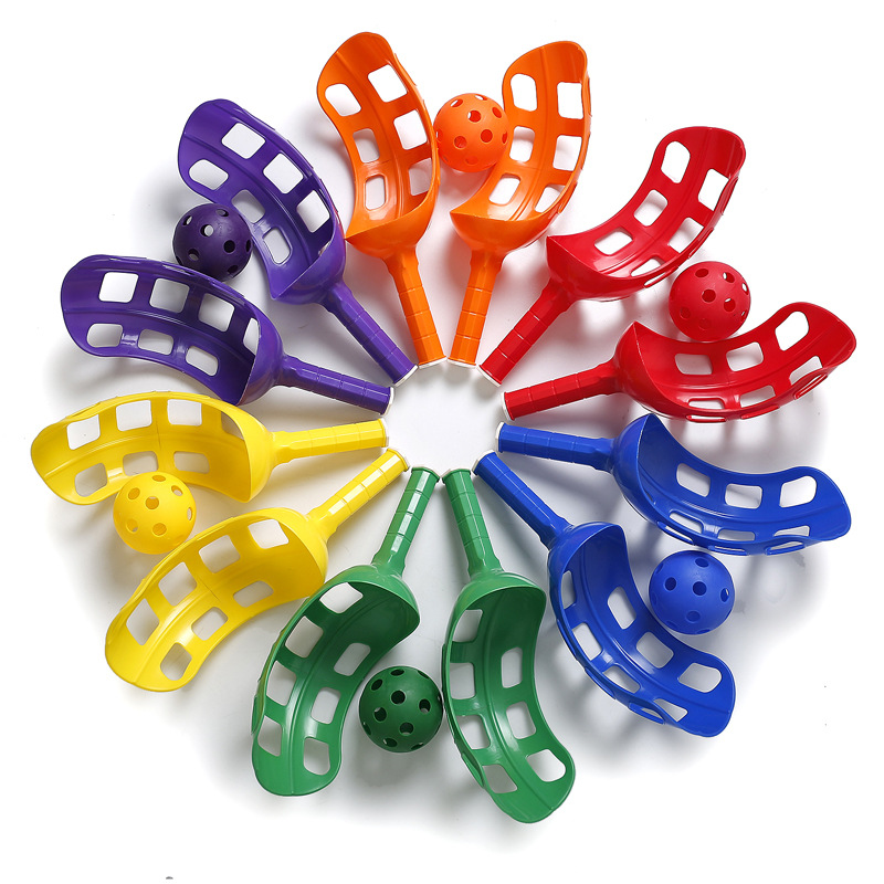 Juguete de educación temprana para padres e hijos receptor de pelota doble para niños