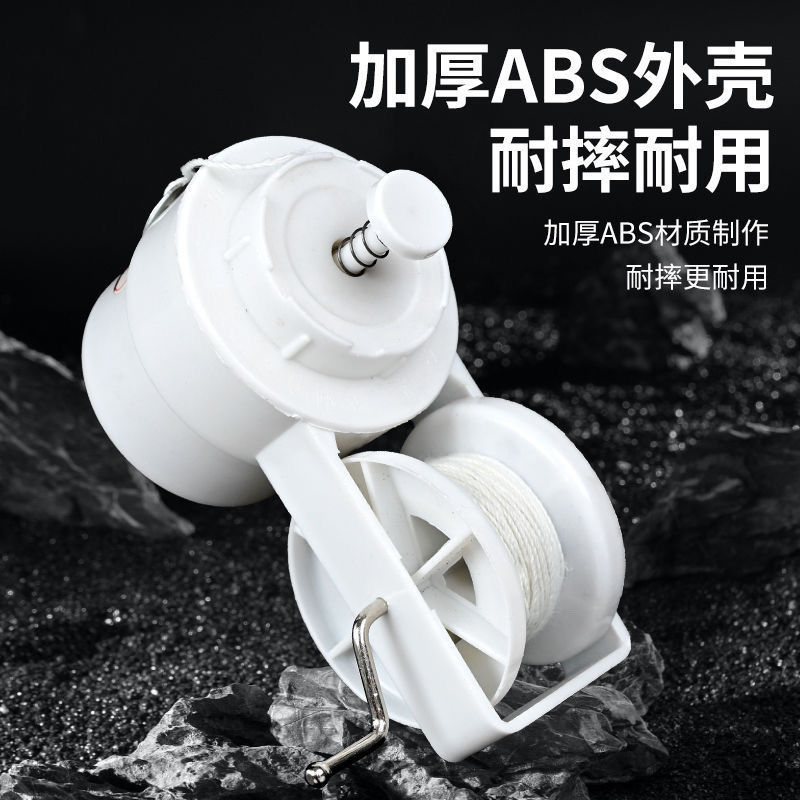 木工墨斗手摇式划线器木匠墨盒线斗弹线墨斗工地放线工具