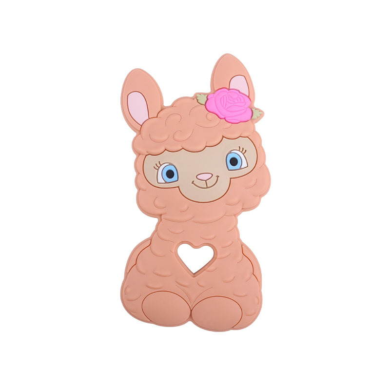 Amazon nuevo bebé de dibujos animados animal ovejas molares mordedor bebé juguetes creativos maternal y niño suministros fabricante