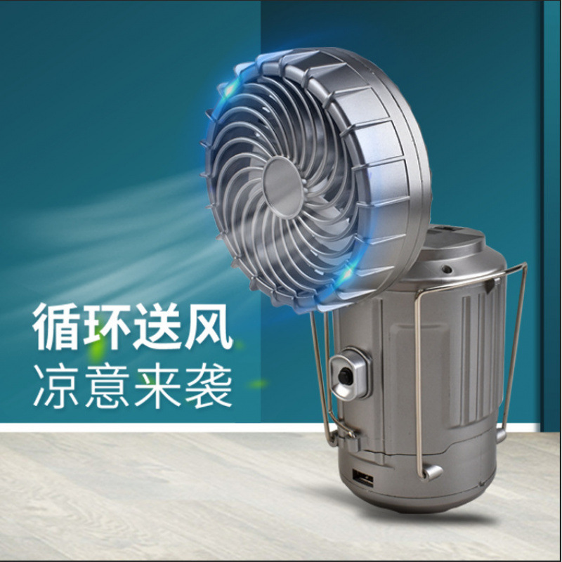 Folding handheld rechargeable travel air fan solar-powered for…