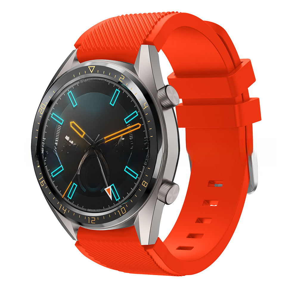 適用華為watch3/watch Pro硅膠錶帶Watch GT/GT2 46mm 22mm手錶帶