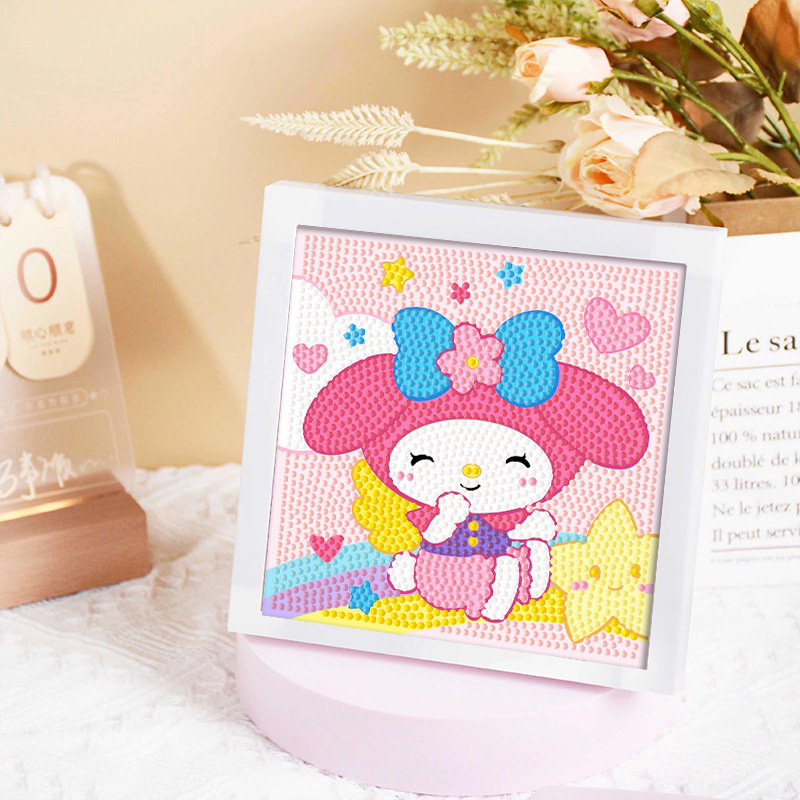 Diamante infantil DIY hecha a mano con material de marco paquete de dibujos animados Sanliou pegatinas de diamante regalo al por mayor pinturas de mampostería