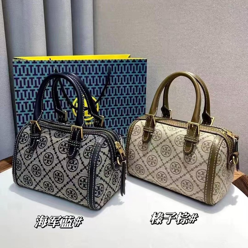 2025新款跨境Tortyburch波士顿枕头包复古老花单肩斜跨手提女包包|undefined
