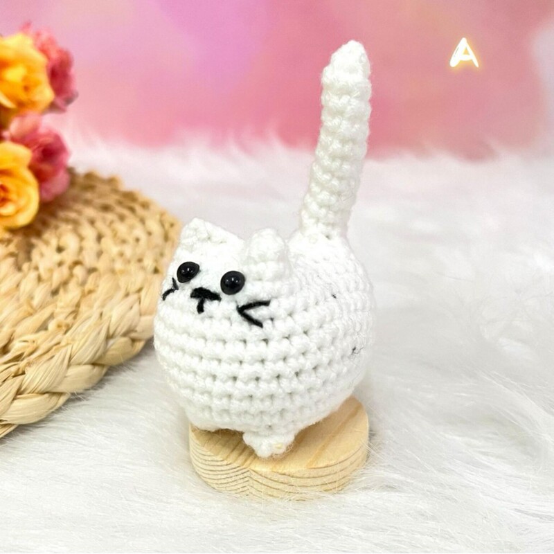 クロスボーダー新品Handmade Mini Crochet Cute Kittenミニかぎ針かわいい子猫|undefined