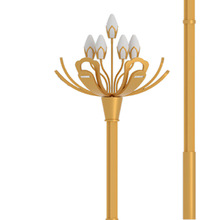 路易恒升中华灯玉兰灯广场道路景观灯户外照明6米9火高杆灯中华灯