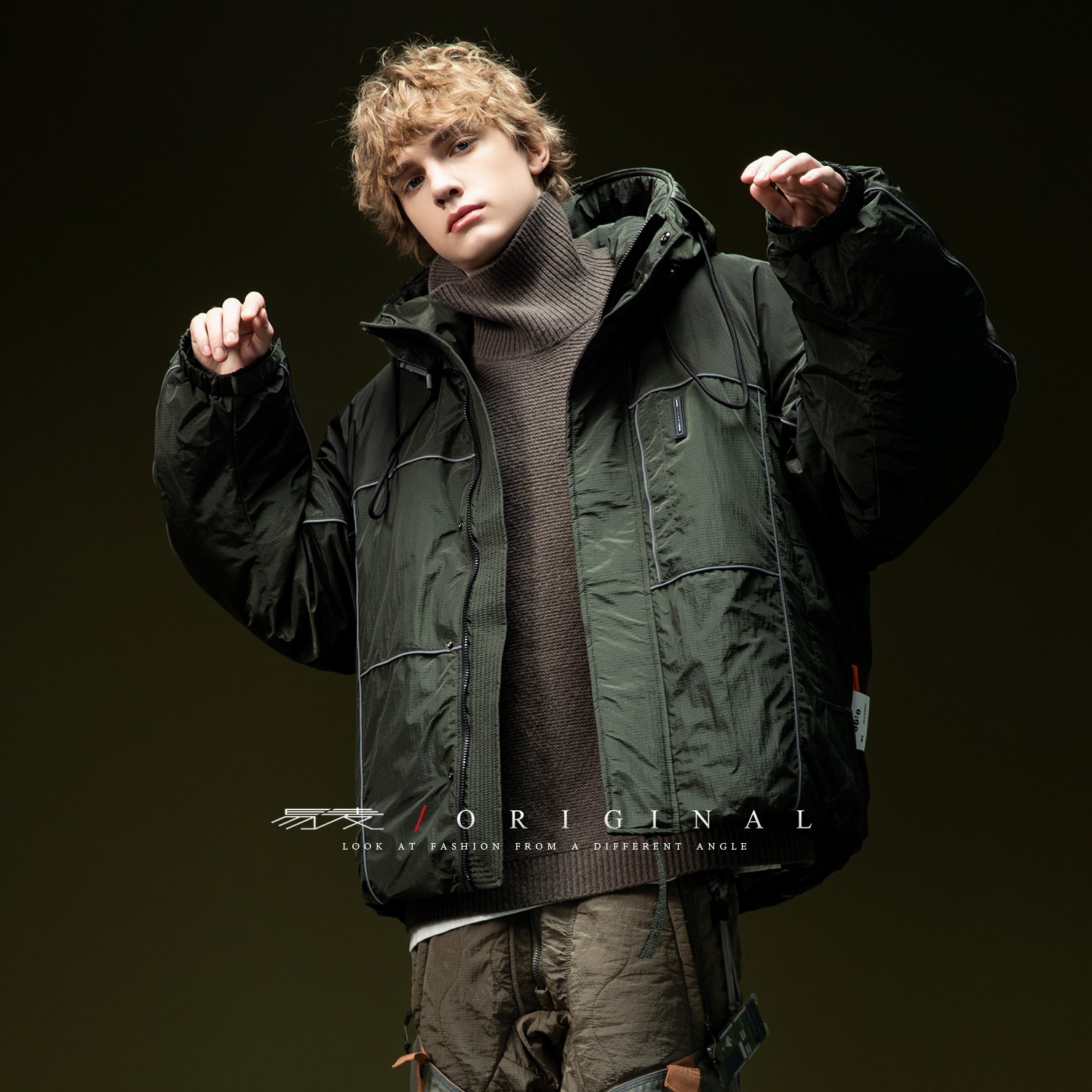 Winter keep warm retro velvet down jacket