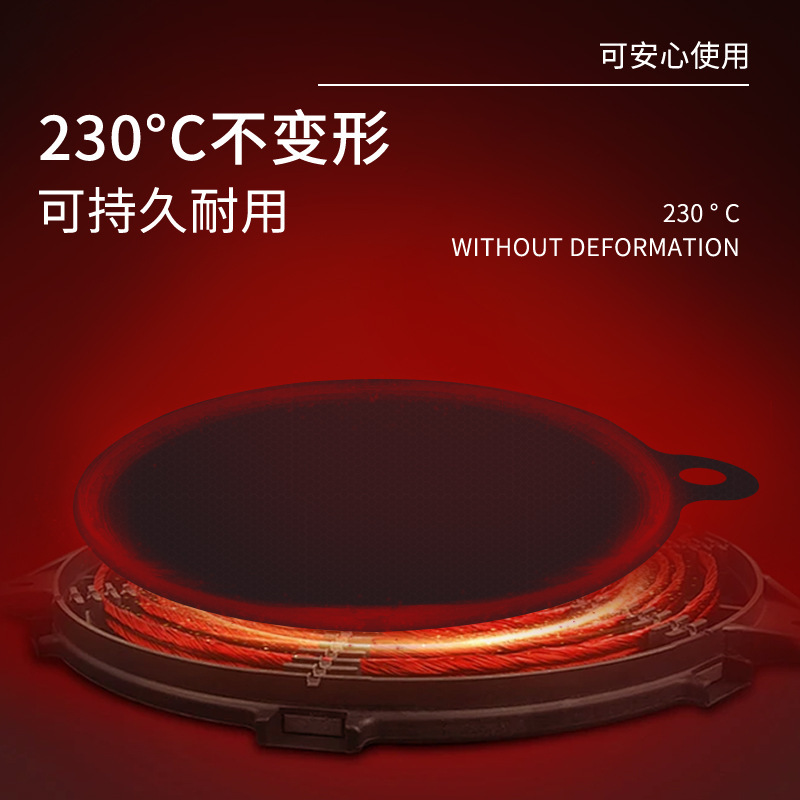 almohadilla de horno electromagnético almohadilla de protección de horno electromagnético fibra de vidrio aluminio conductor de calor anti-pollución de aceite almohadilla de horno electromagnético herramientas de cocina