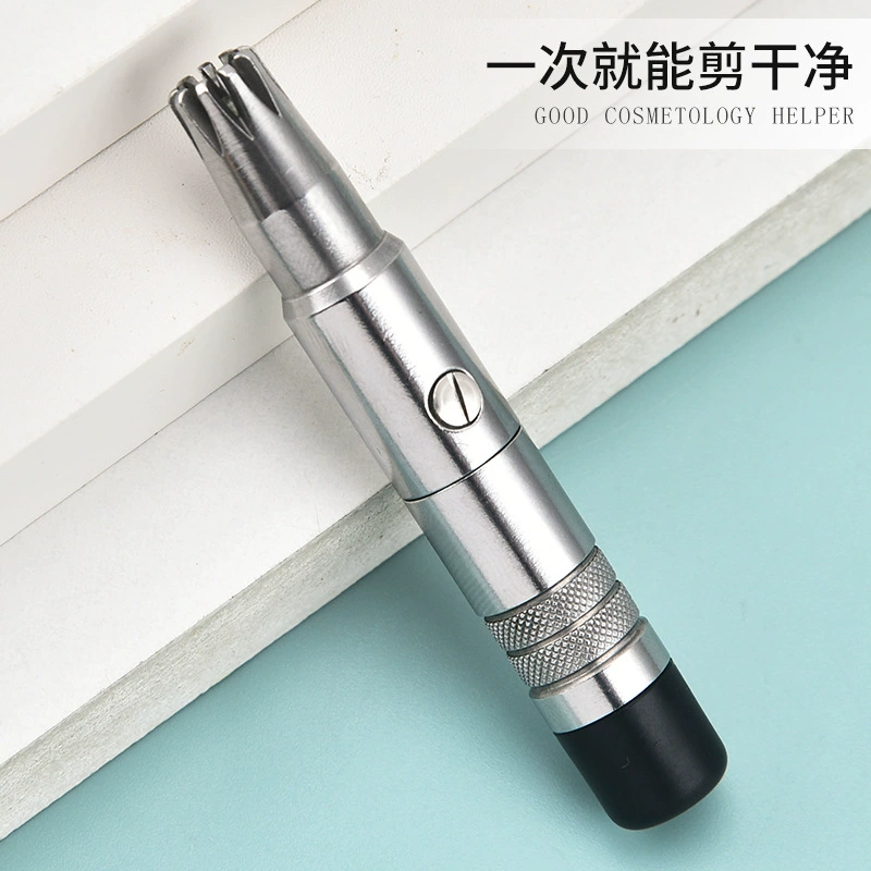 Триммер для волос с длинным носом из нержавеющей стали неэлектрический ручной удобный компактный портативный инструмент для бритья волос в носу моющийся