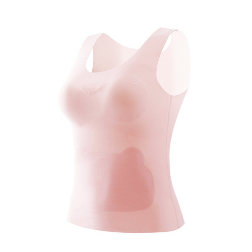 Girls' thermal vest, children's developmental period girls' underwear, older children's primary school, junior high school students' bra-free autumn and winter