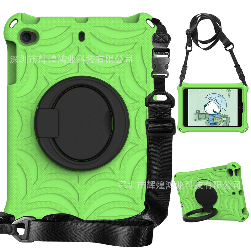 EVA drop-resistant shell suitable for iPadmini5 tablet protective case 7.9-inch children's shoulder strap mini 3 rotating bracket