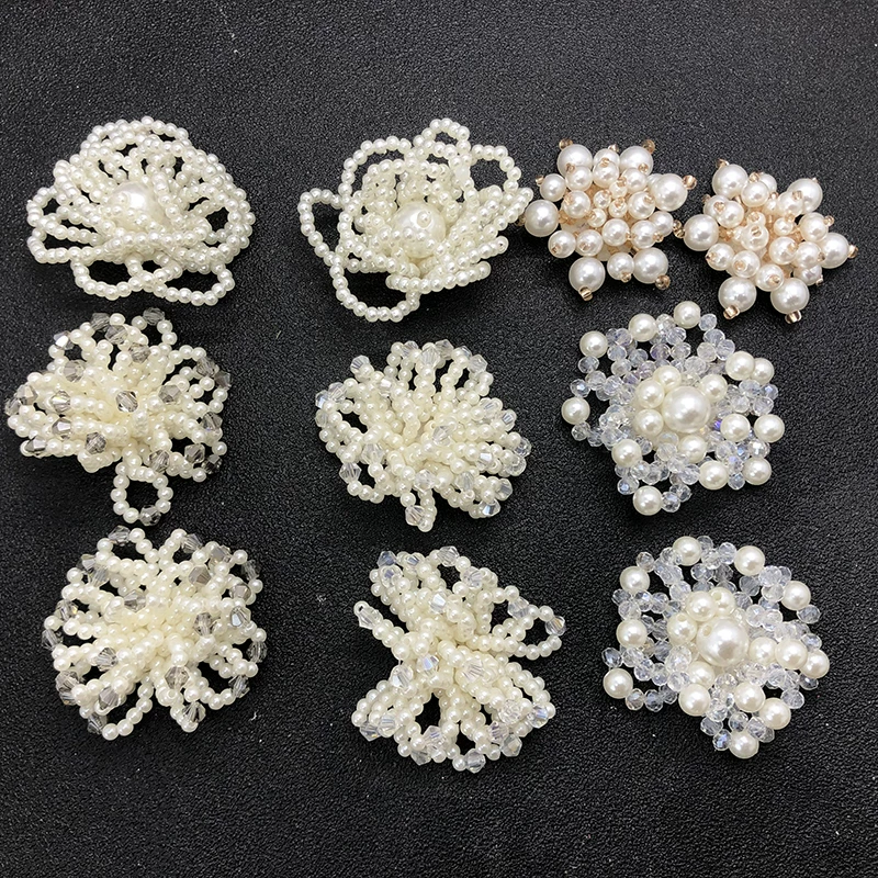 Аксессуар для волос handmade с бантом из жемчуга, украшения