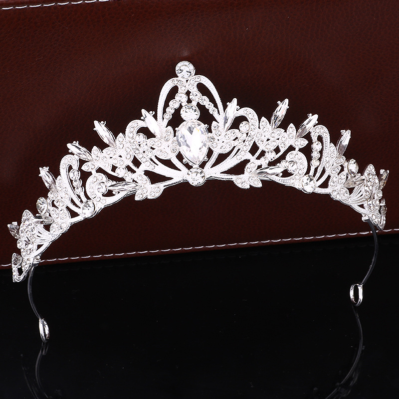 Bride diamond crown wedding photography with headdress hair accessories princess crown girl headband birthday jewelry wholesale
