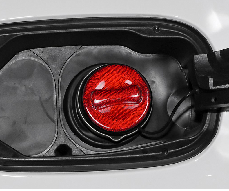 Cross-Border Suitable for Mercedes-Benz Multi-Purpose Car Decoration Dry Carbon Inner Fuel Tank Cover Real Carbon Fiber Decorative Stickers Exterior Modification Decorative Parts