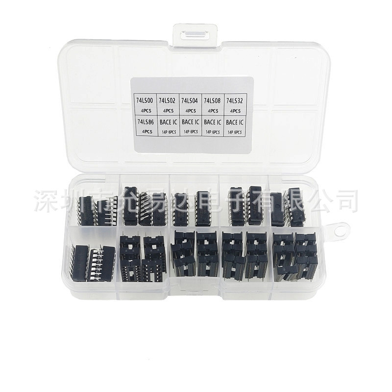 48pcs 6 Specifications Integrated Circuit Chip Set Box 74ls00 Ls02...