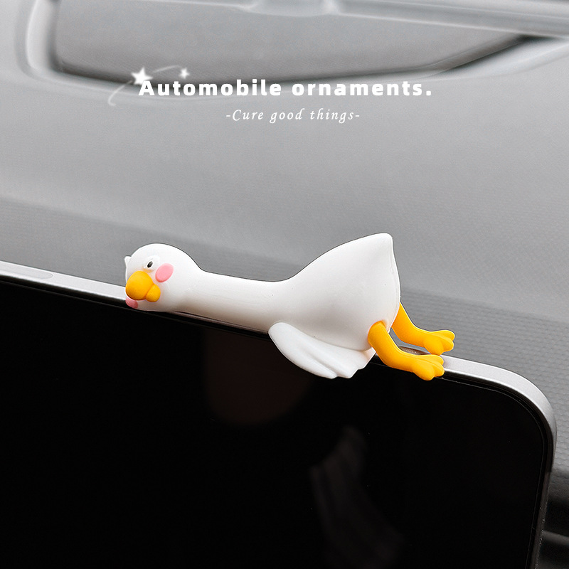 2026 New Cute Grapefruit Duck Car Ornament for Dashboard Decoration in the Car