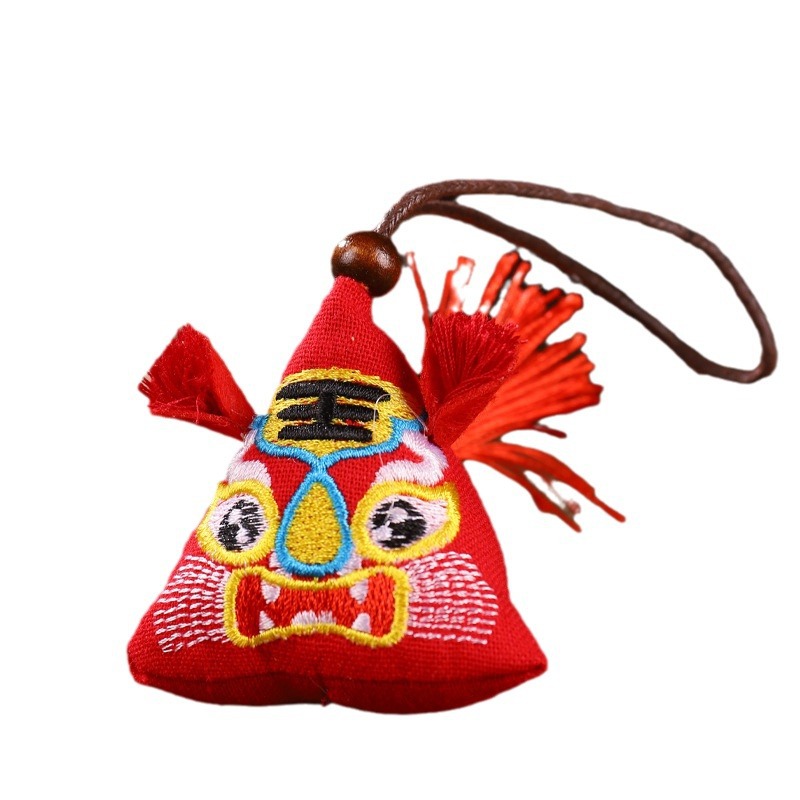 Bolsita del Festival del Bote del Dragón Bolso repelente de mosquitos de estilo chino Bolso Bolsa de la suerte Bordado tridimensional Bolsita de ajenjo de tigre Coche